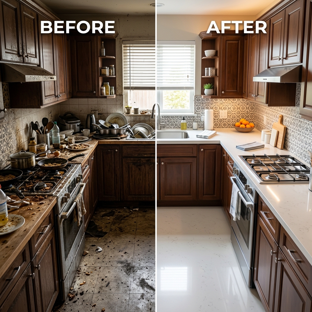 Before and After Cleaning